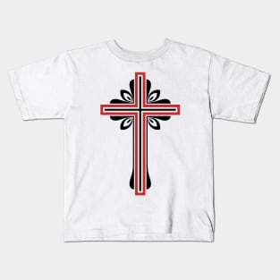 Cross of the Lord and Savior Jesus Christ, a symbol of crucifixion and salvation. Kids T-Shirt